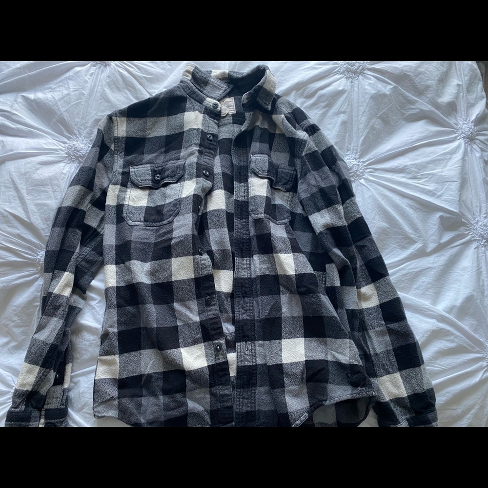 Black and white flannel